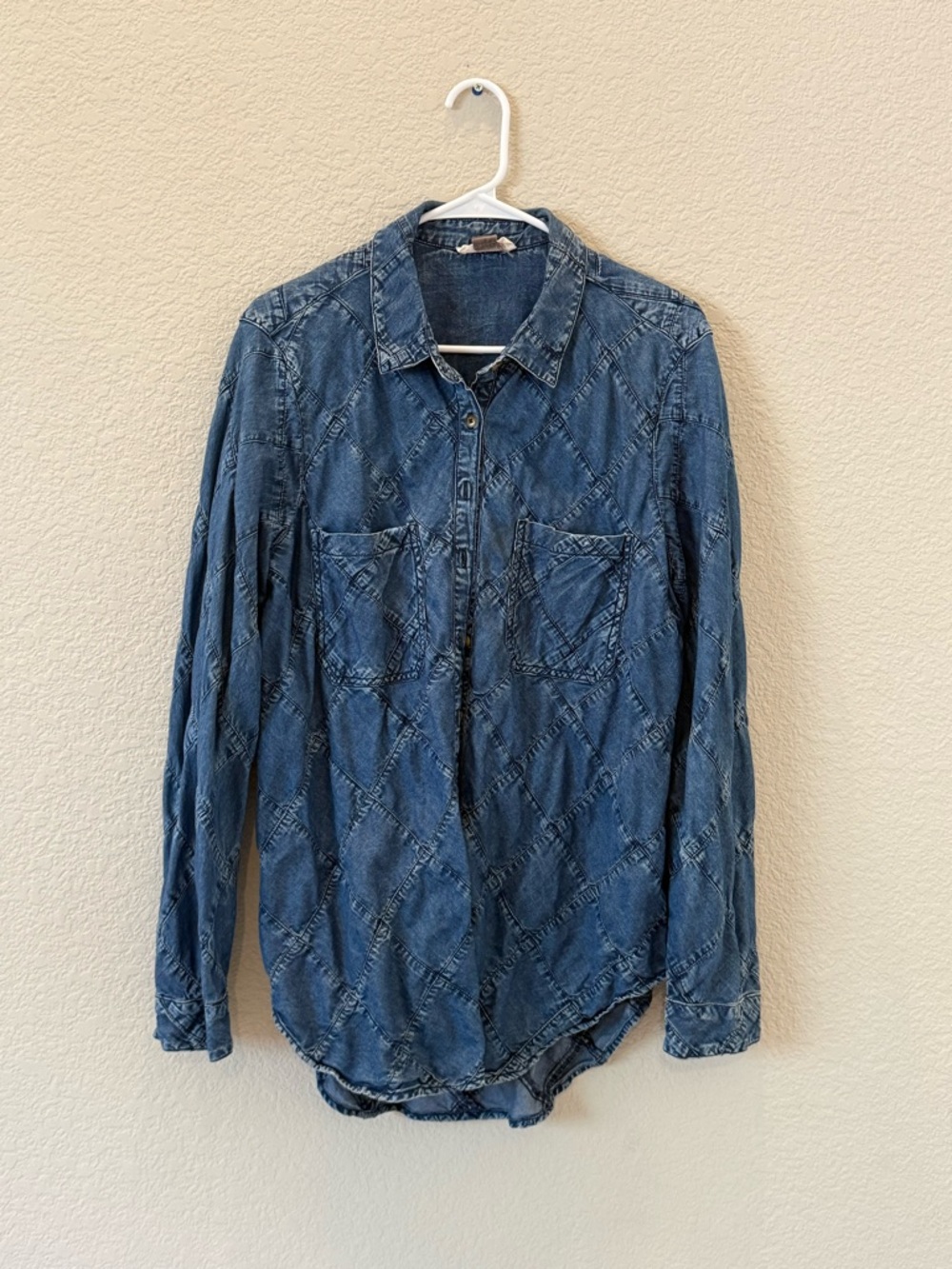 Quilted Denim Button-Up, Pilcro and the Letter Press by Anthropologie